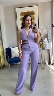 Lilac Vest & Pant Set