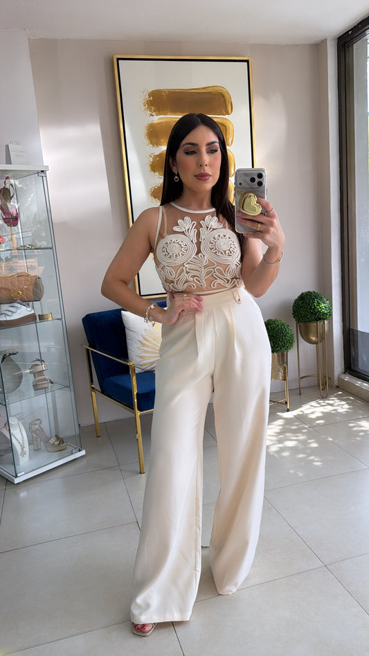 Mesh & Rope Pant Set