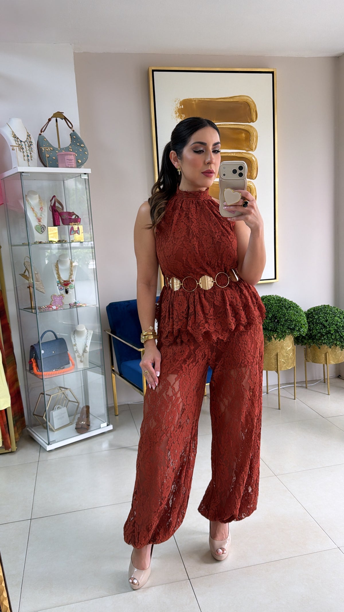 Terracota Lace Set