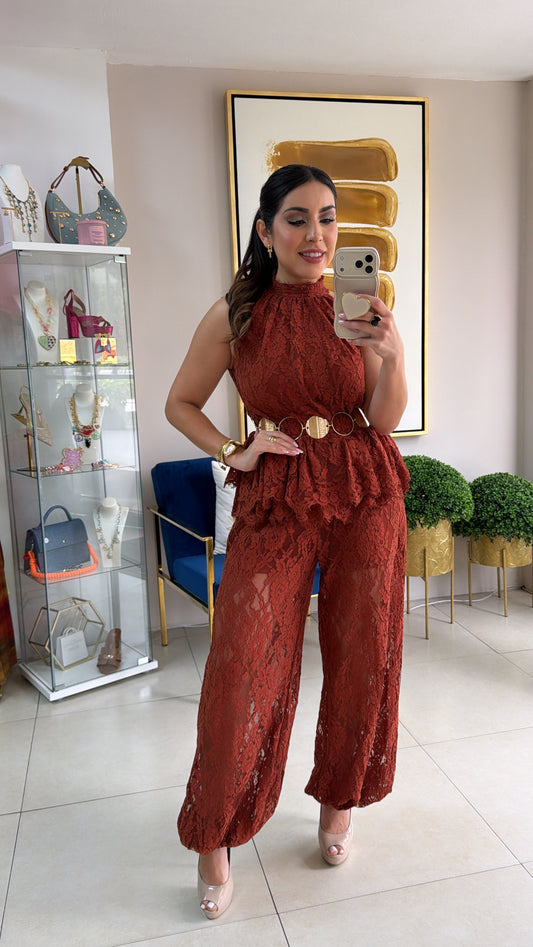 Terracota Lace Set