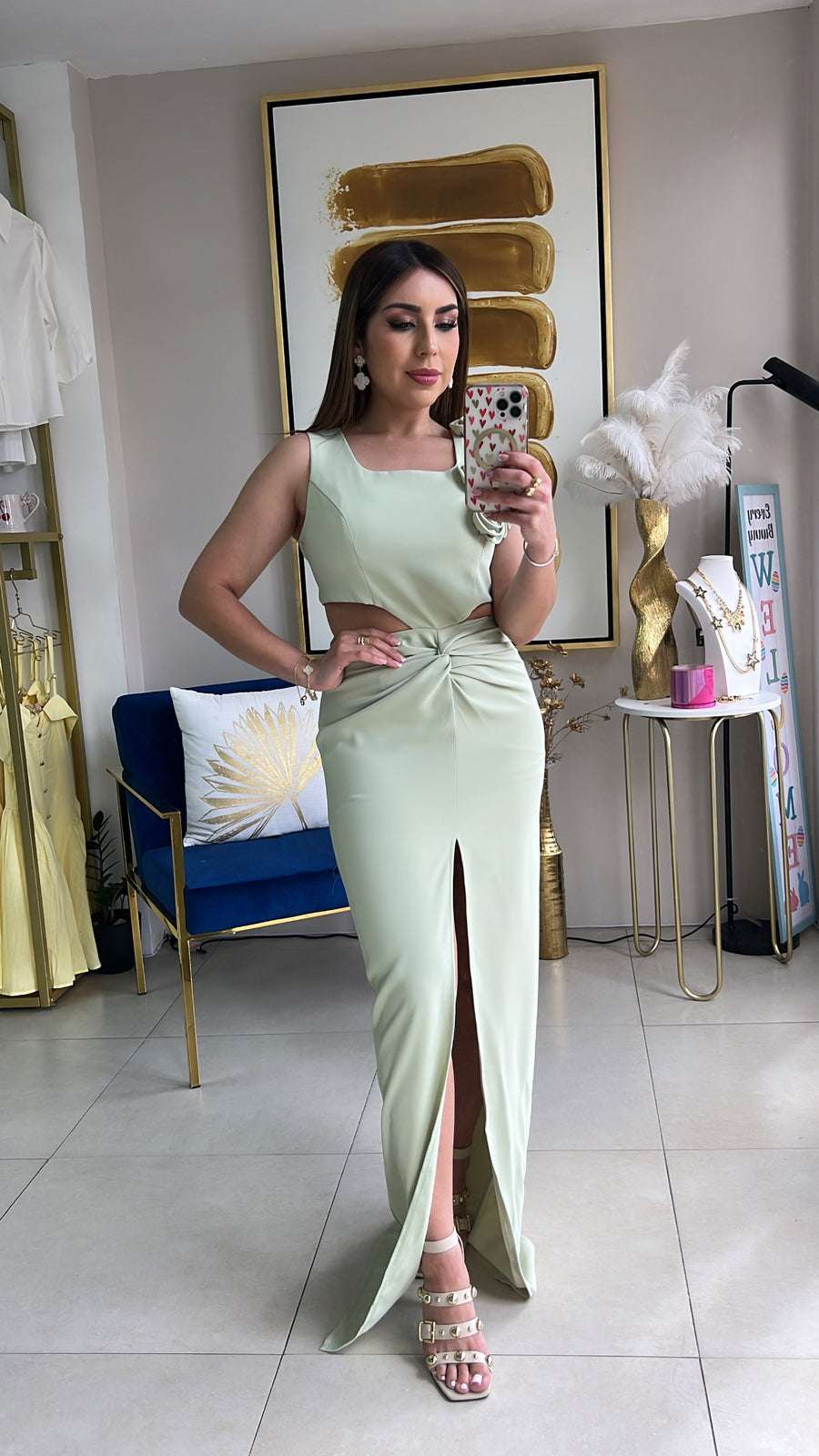Green Long Dress