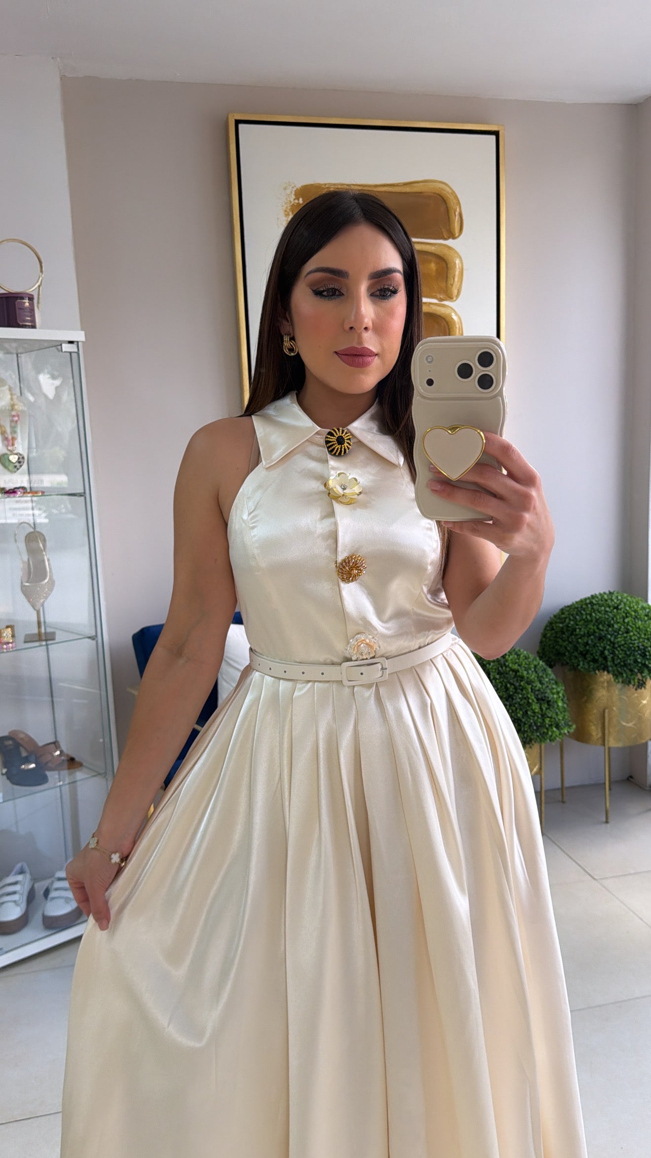 Satin Maxi Dress