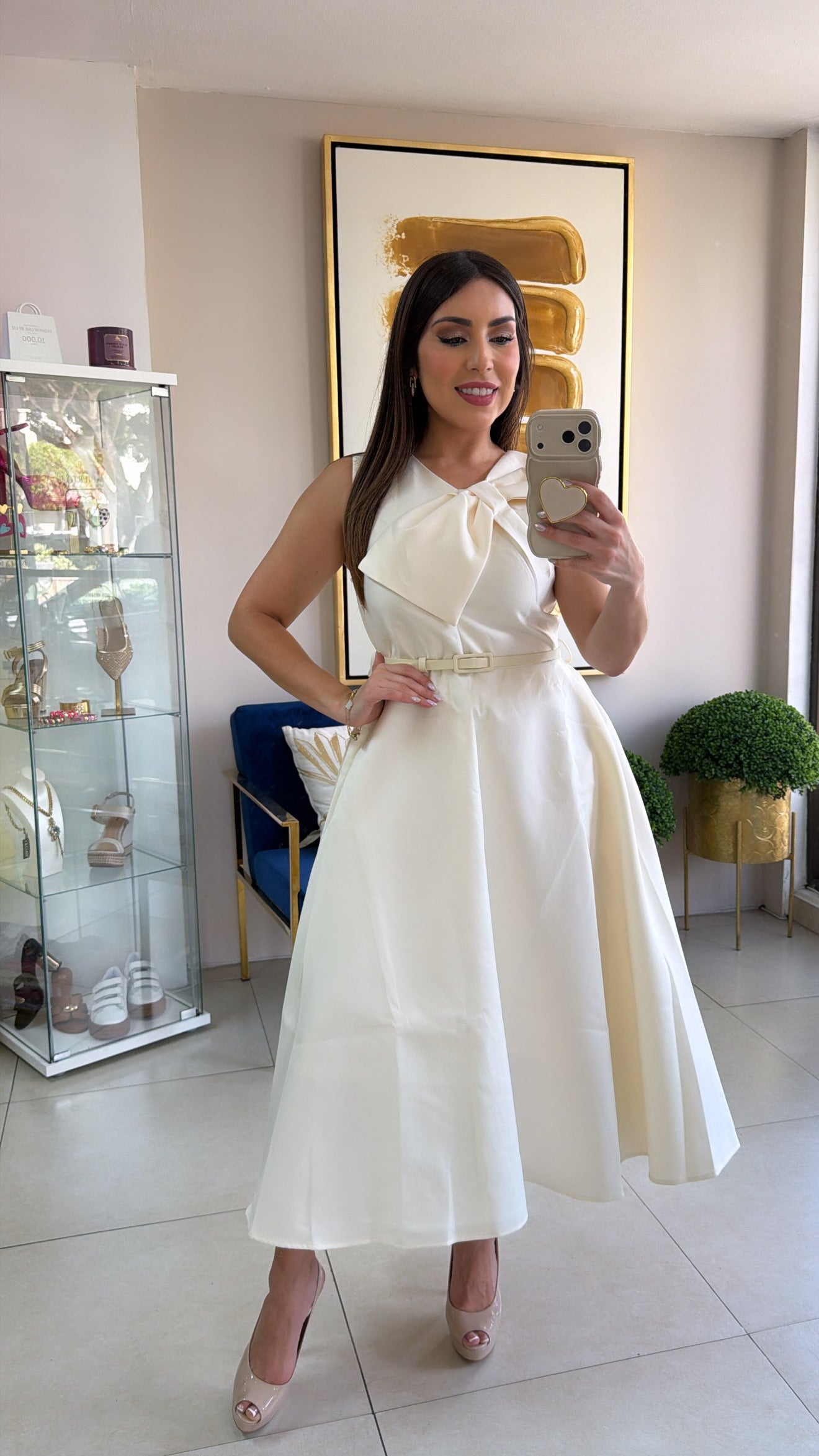 Long Bow Dress