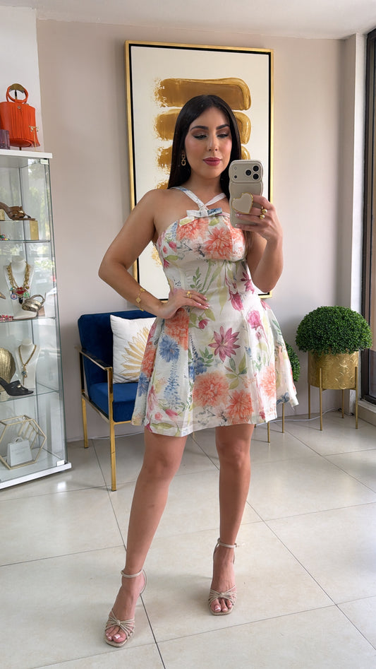 Floral Short Dress