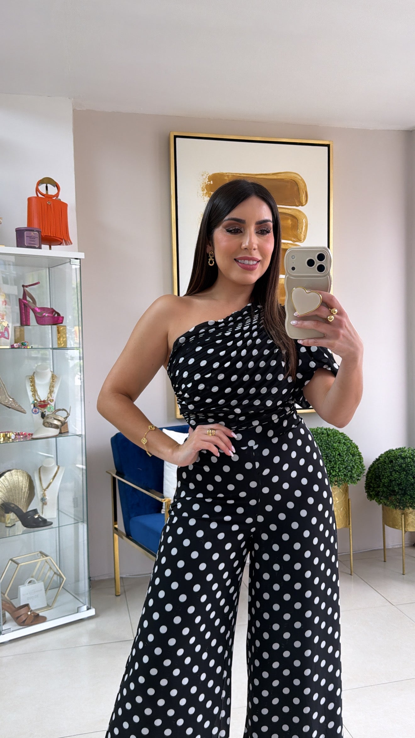 Polkadots Top and Pant Set