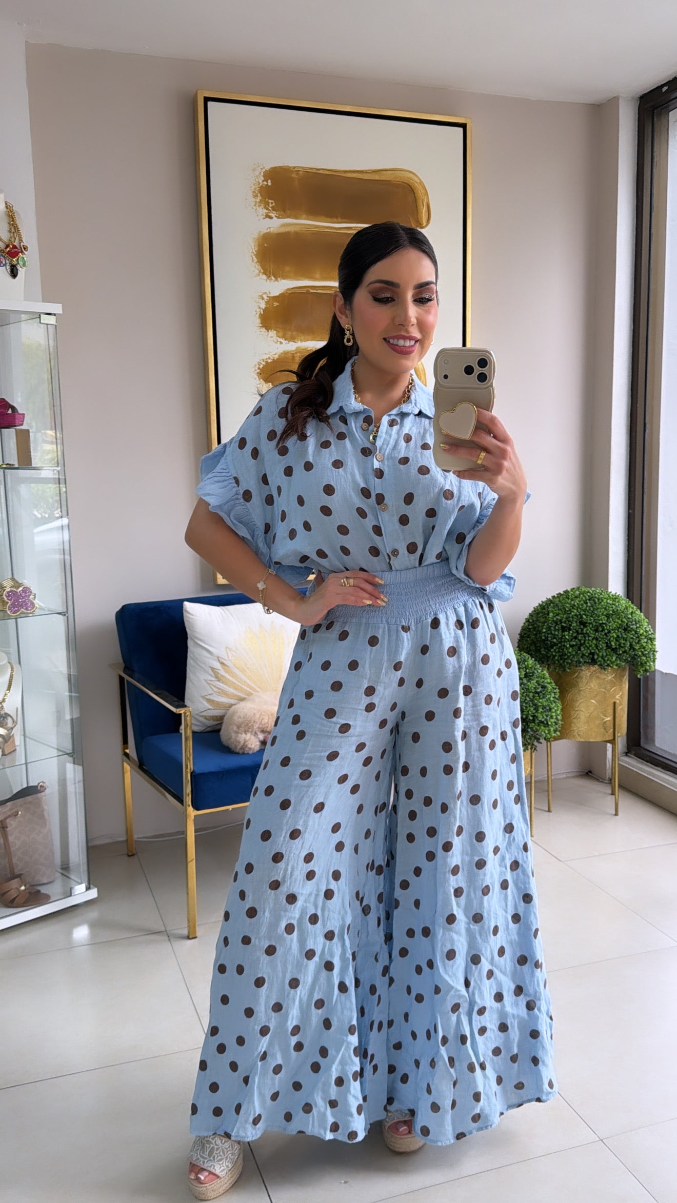 Blue Polkadots Set