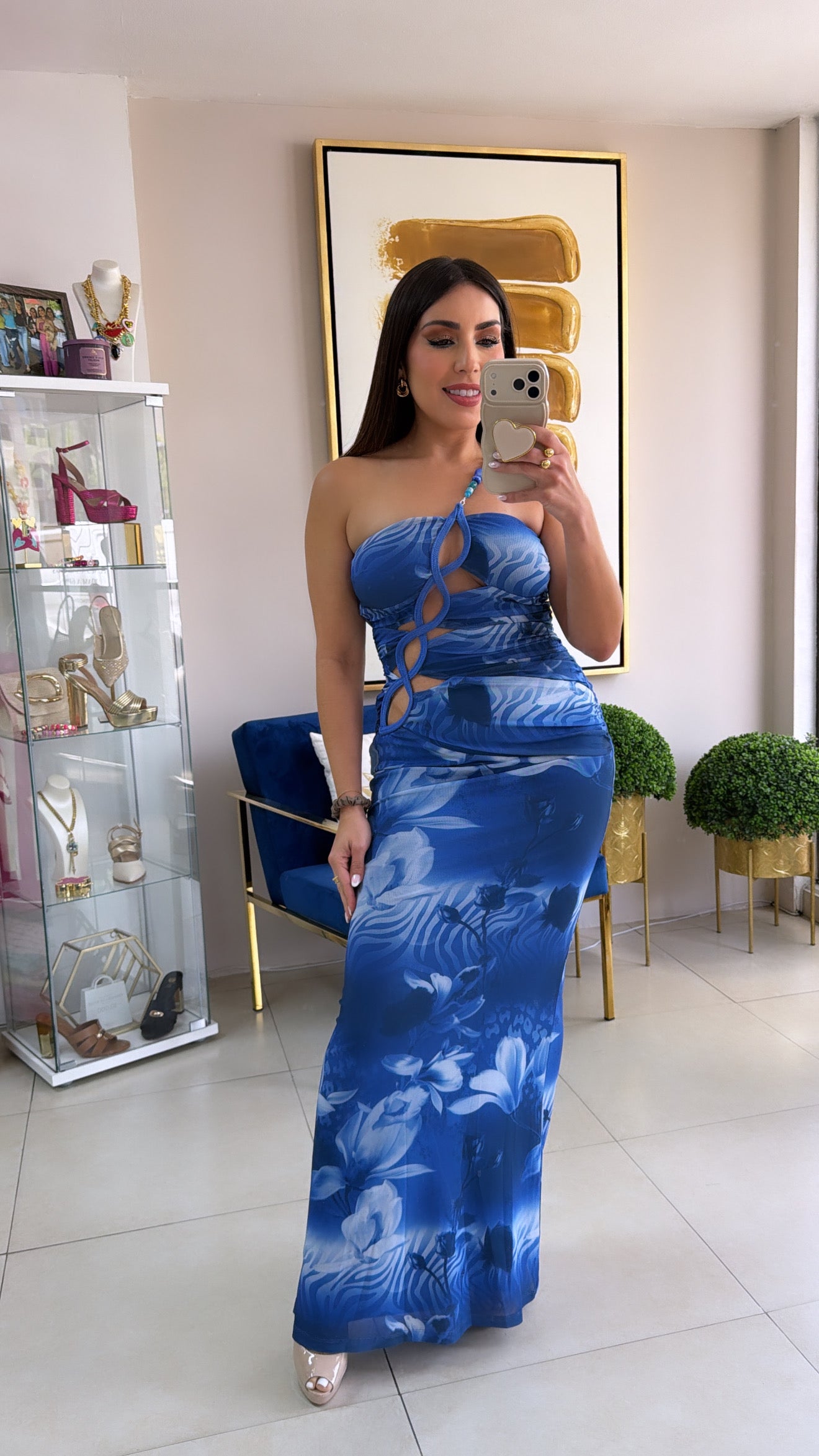 Blue Floral Dress