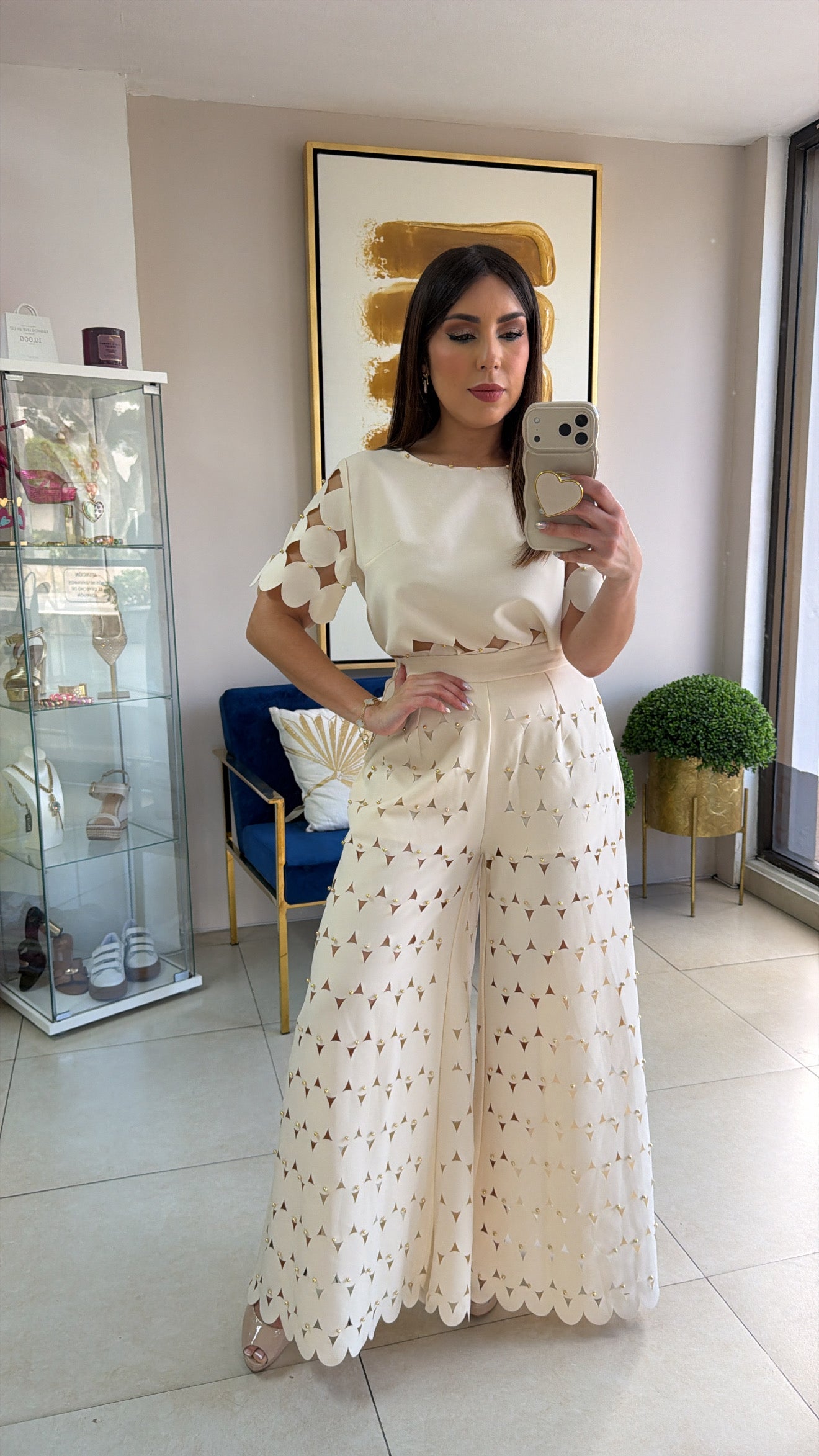 Cream Lasercut Top