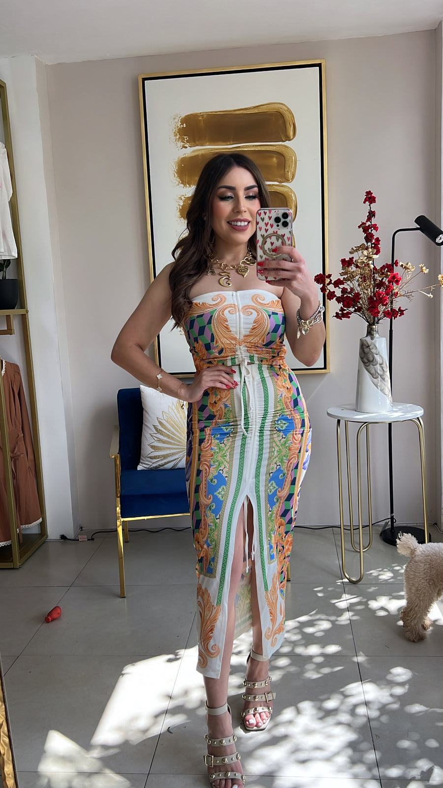 Floral Midi Skirt Set