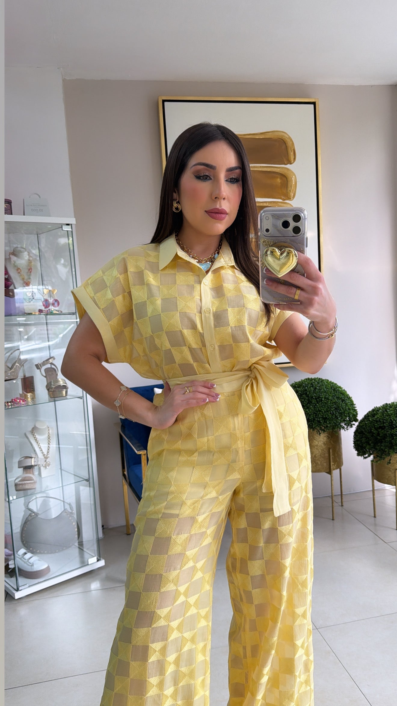 Yellow Pant Set