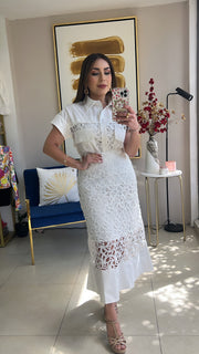 White Embroidered Top