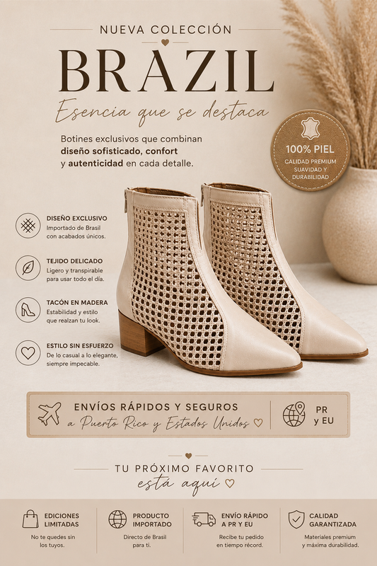 Botas Cremas Brazileras