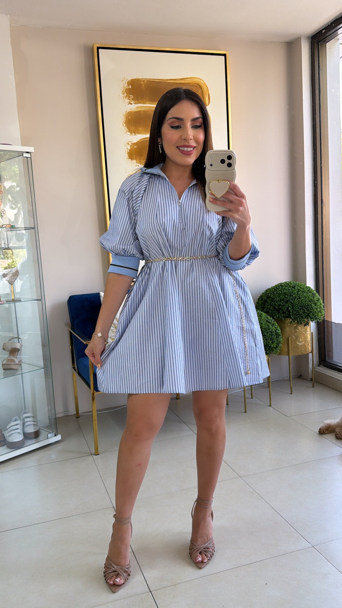 Blue Short Dress