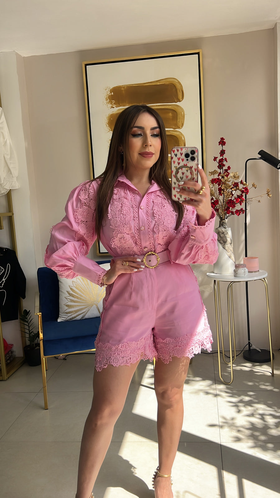 Pink Short Set