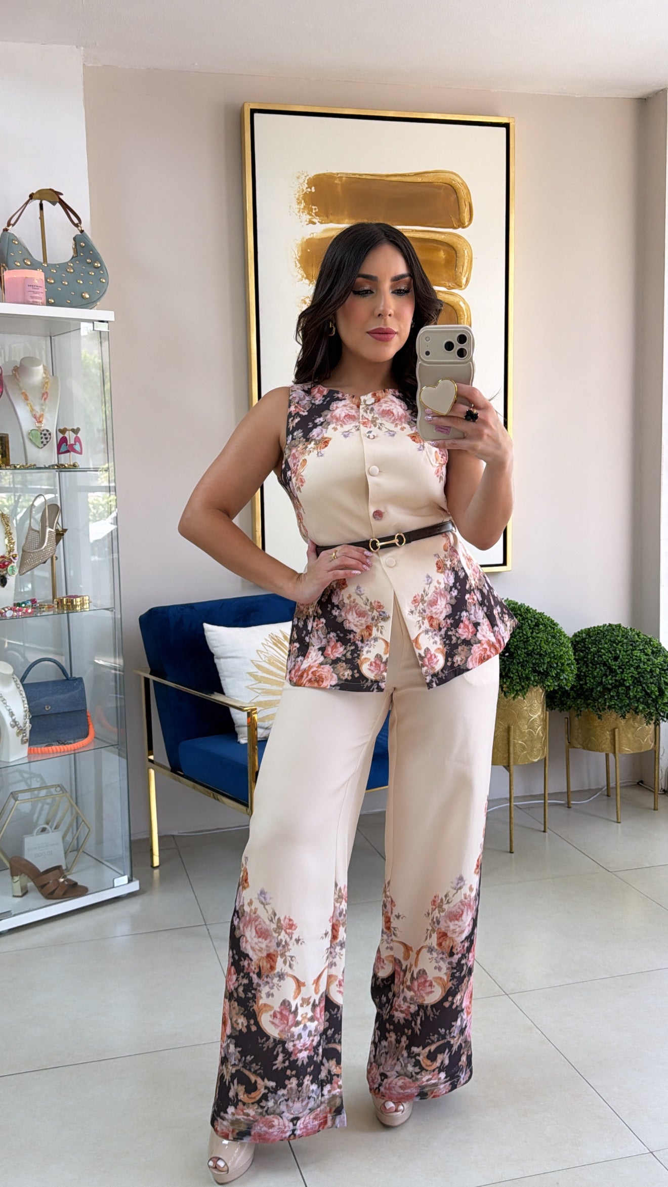 Floral Vest & Pant Set