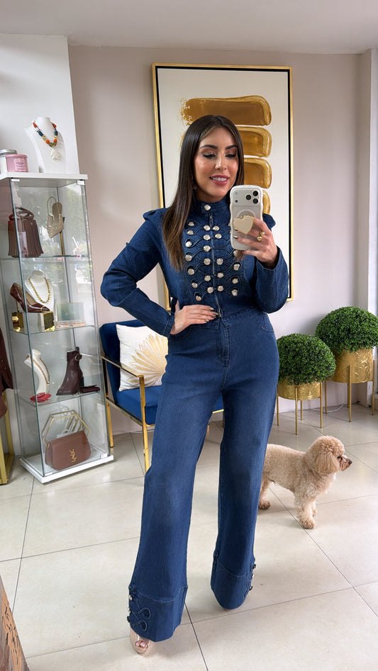 Dark Denim Napoleón Set