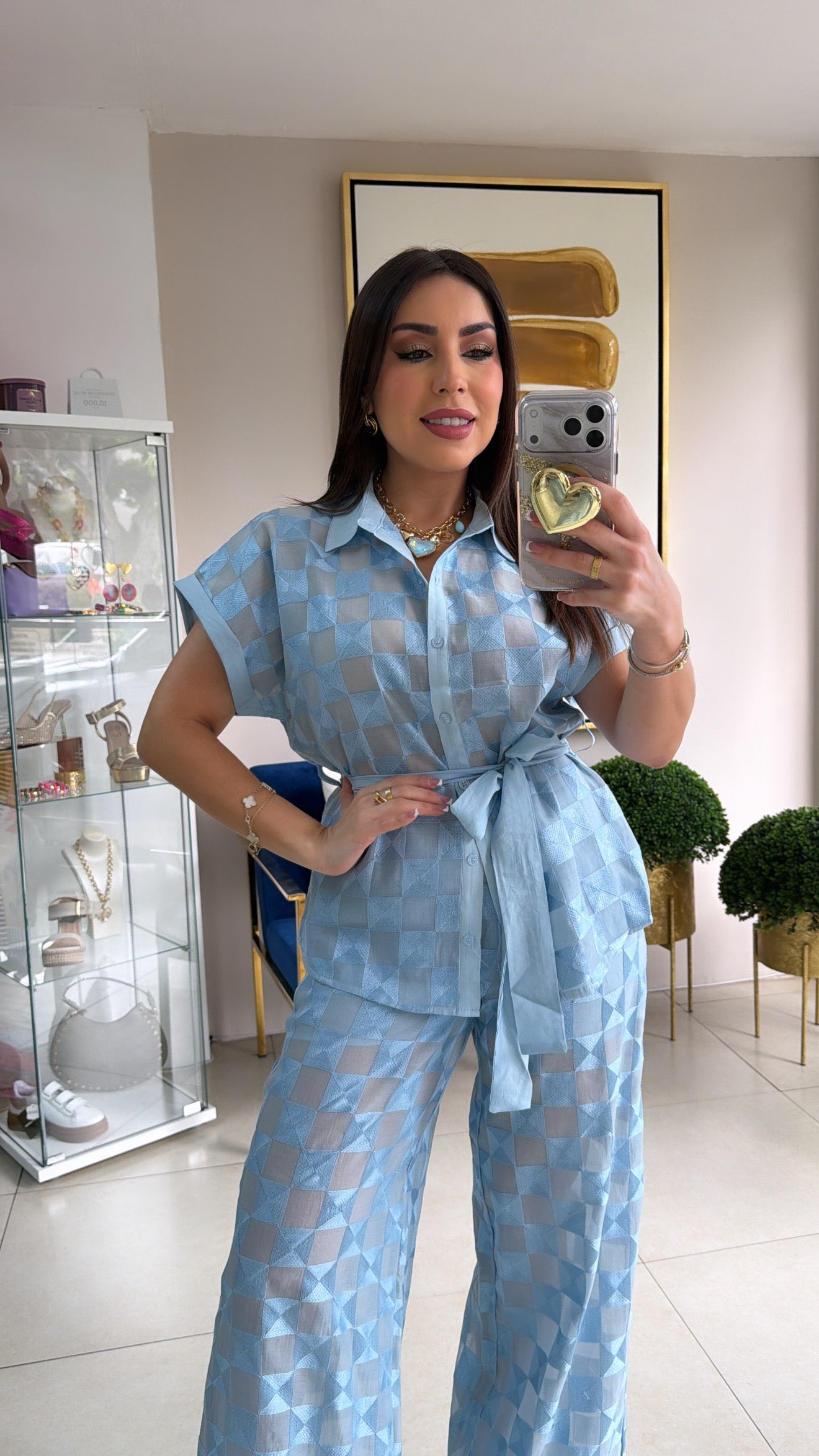 Aura Blue Pant Set