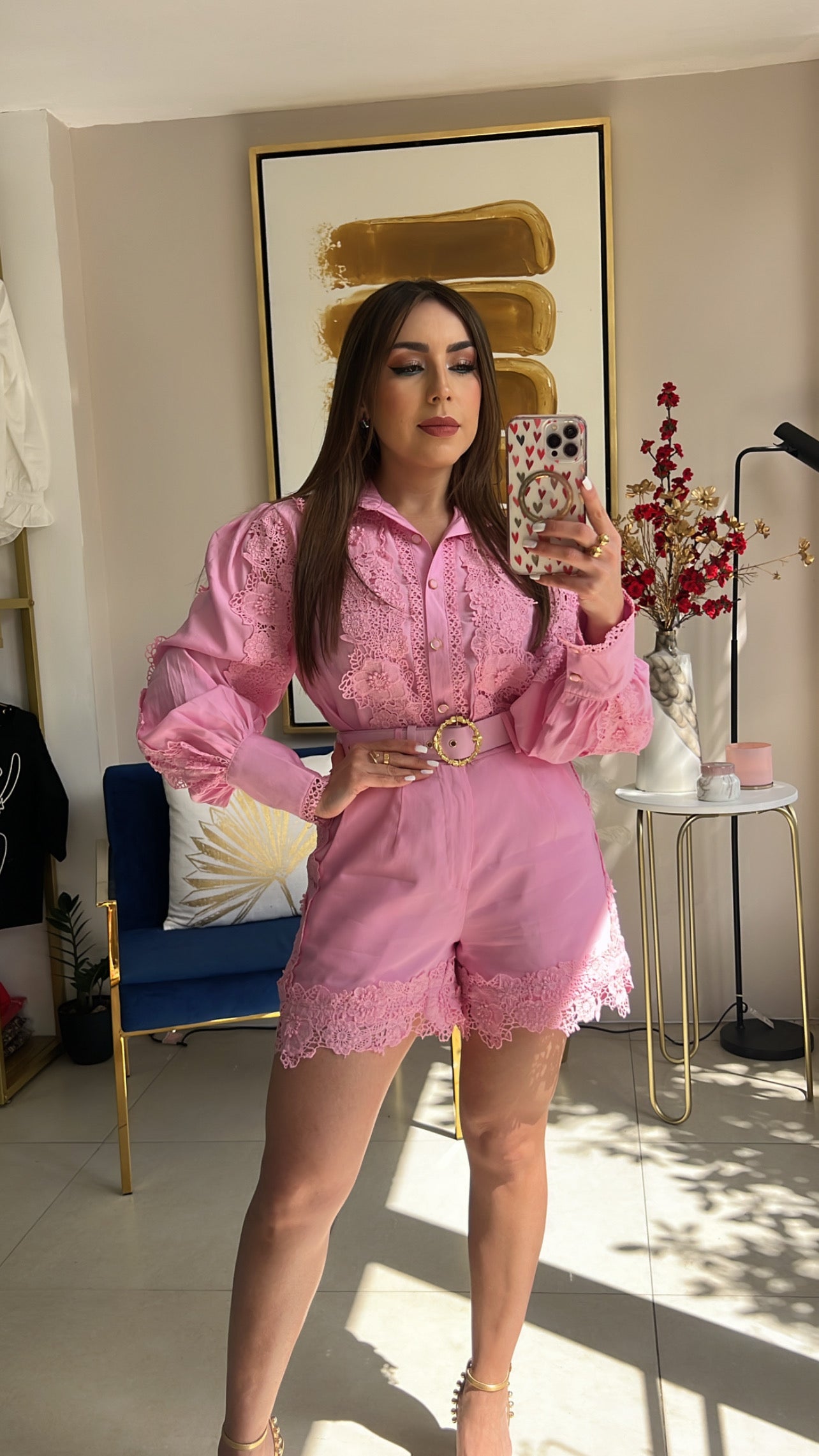 Pink Short Set