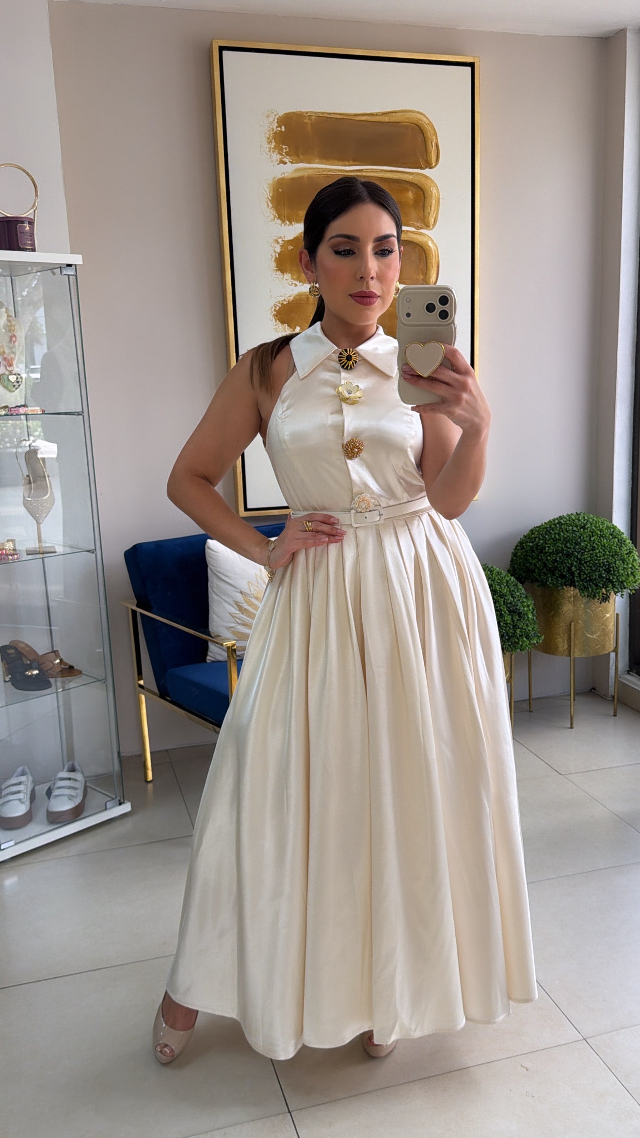 Satin Maxi Dress