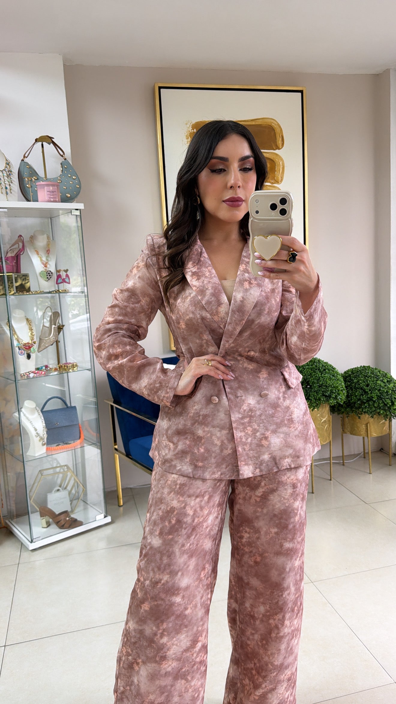 Mauves Blazer Set