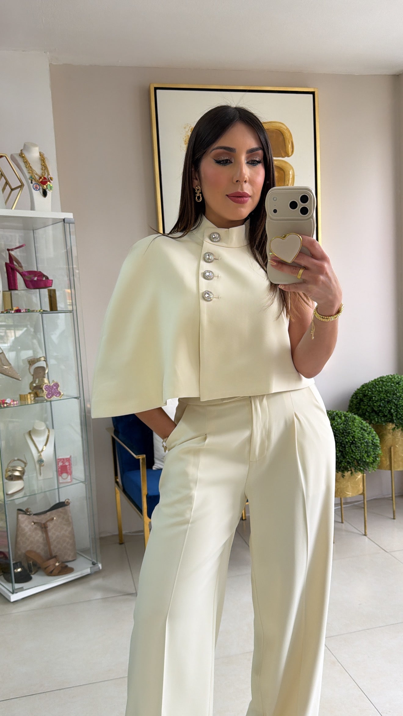 Cape Top & Palazzo Set