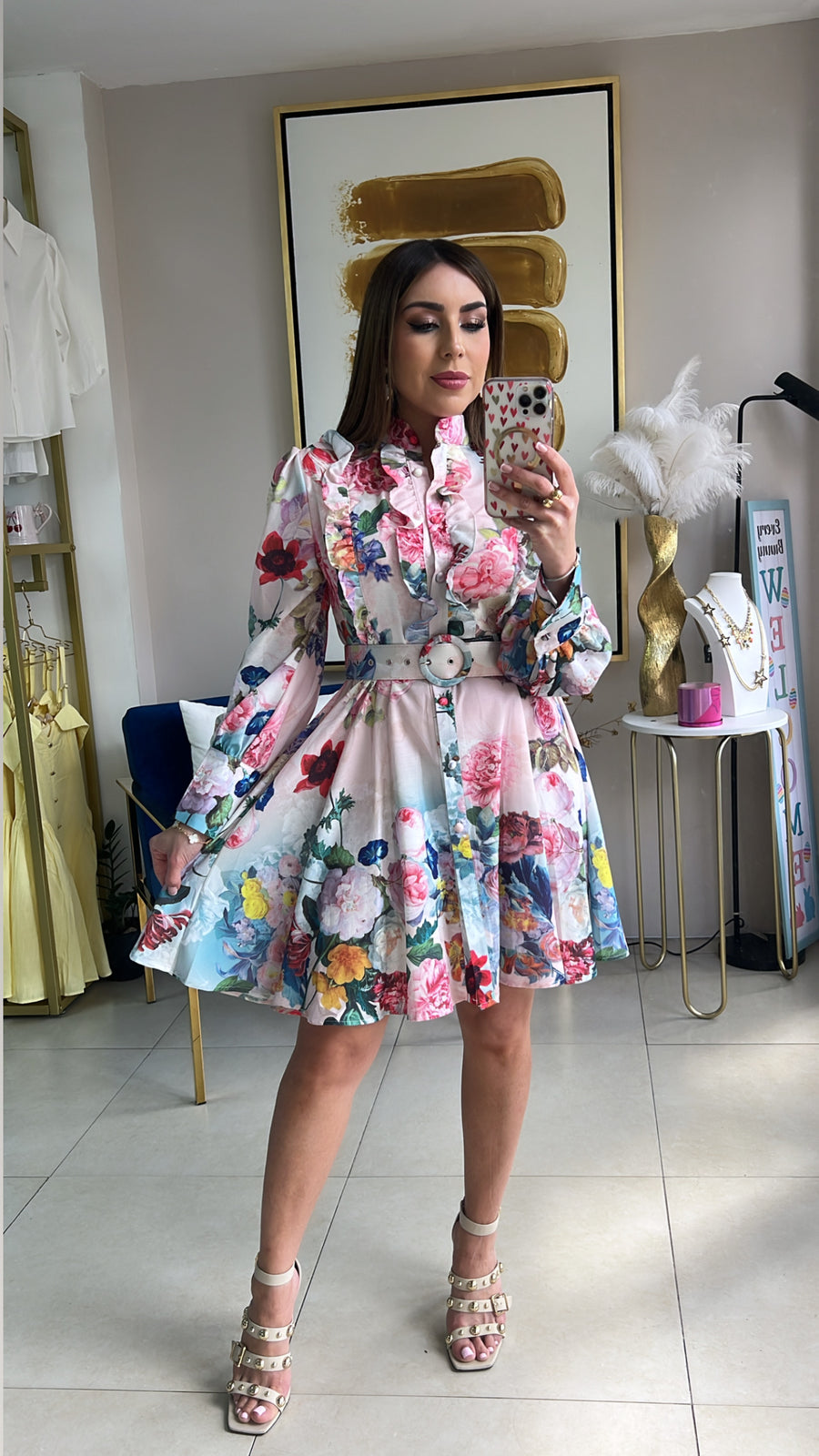 Flowers Short Dress