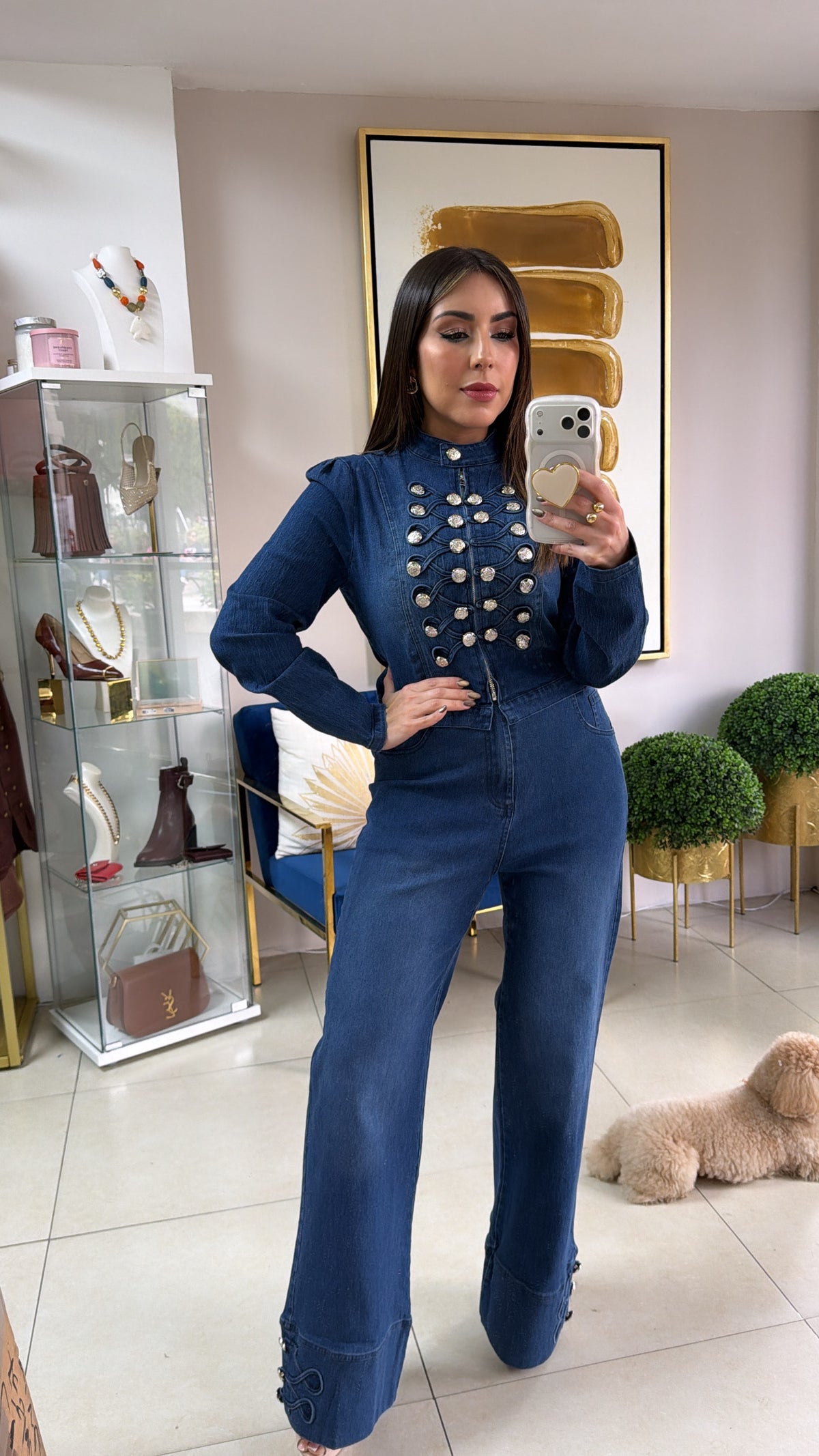Dark Denim Napoleón Set