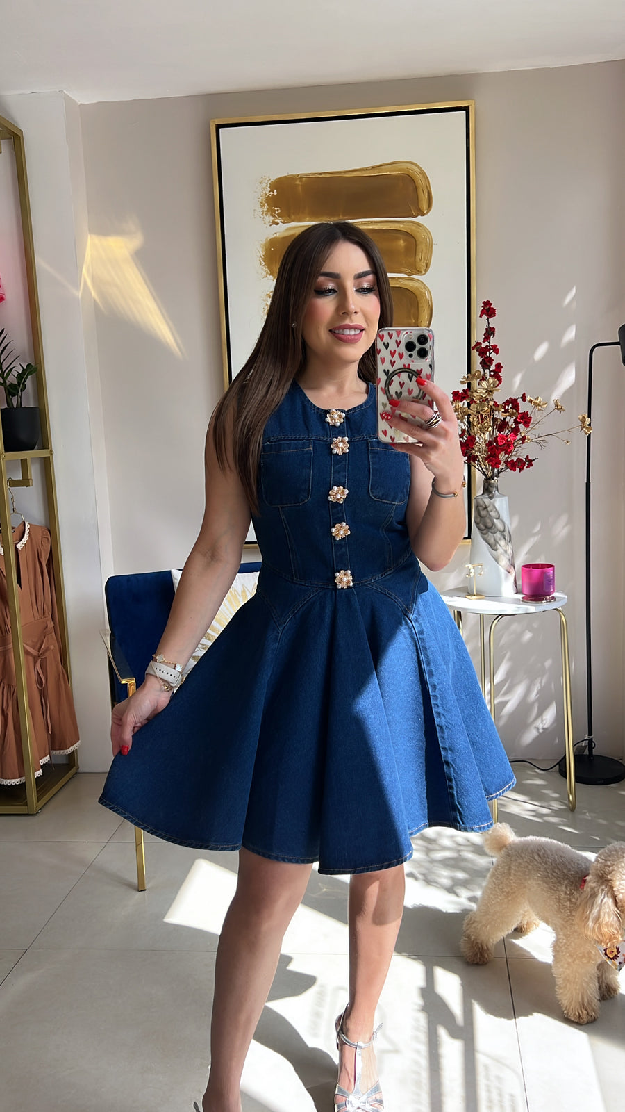 Denim Short Dress
