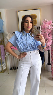 Blue Stripes Top