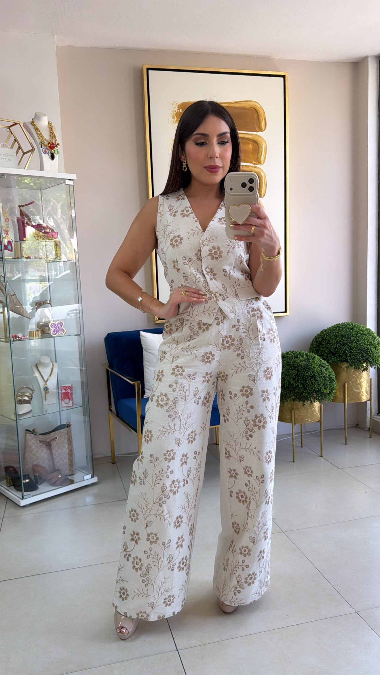 Embroidery Vest Set