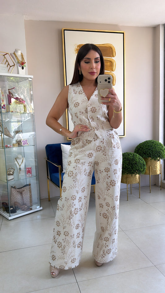 Embroidery Vest Set