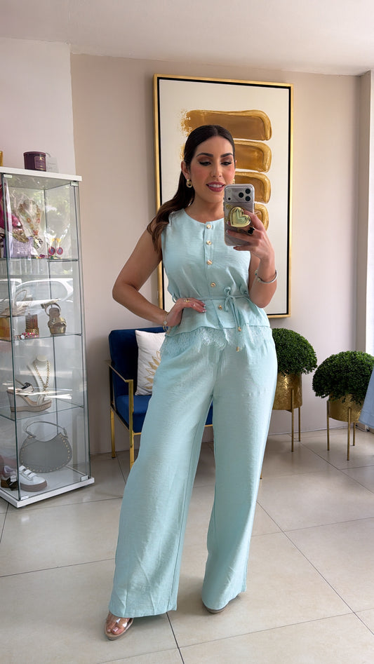 Light Blue Pant Set