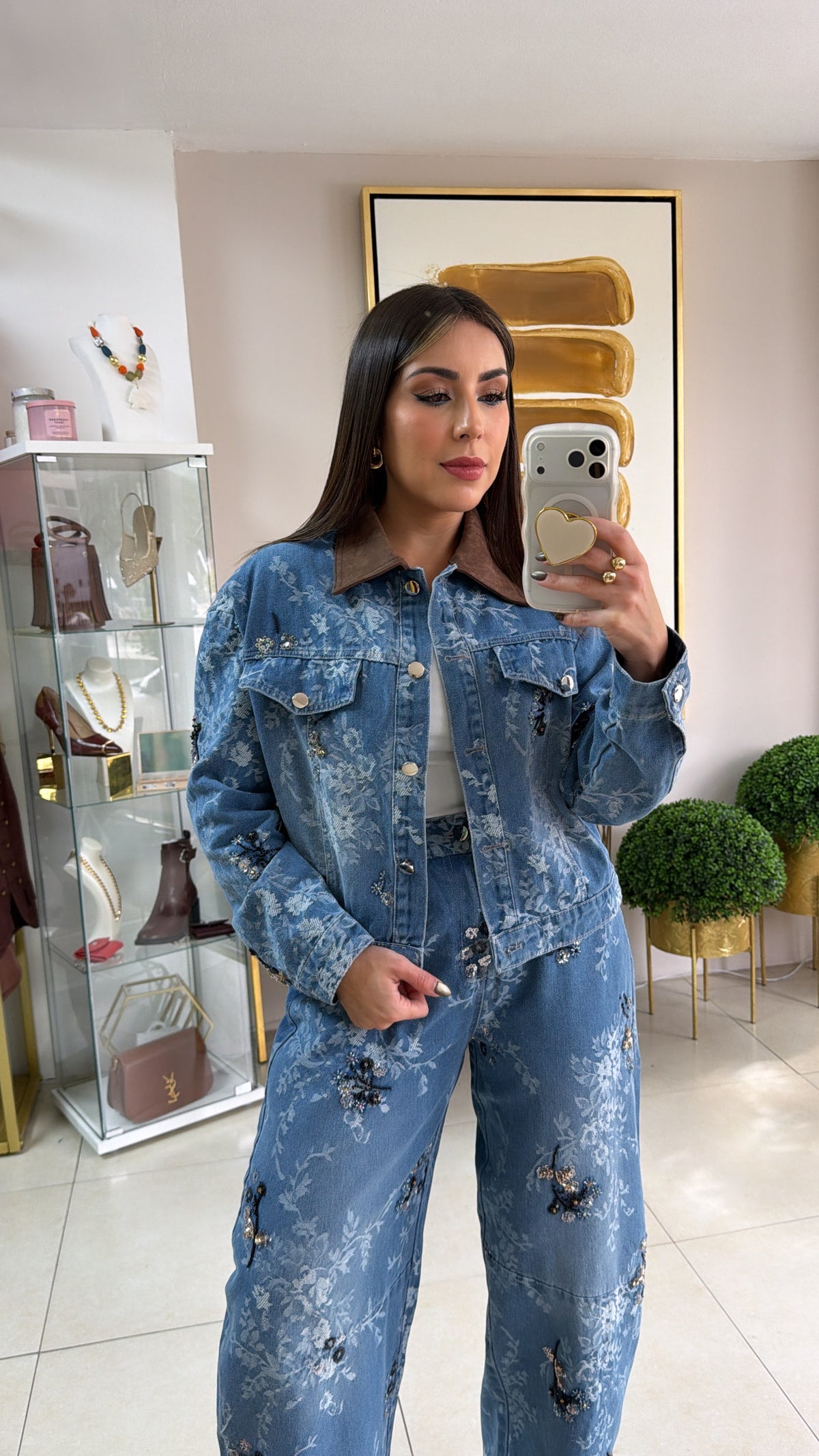 Denim Jacket & Barrel Set