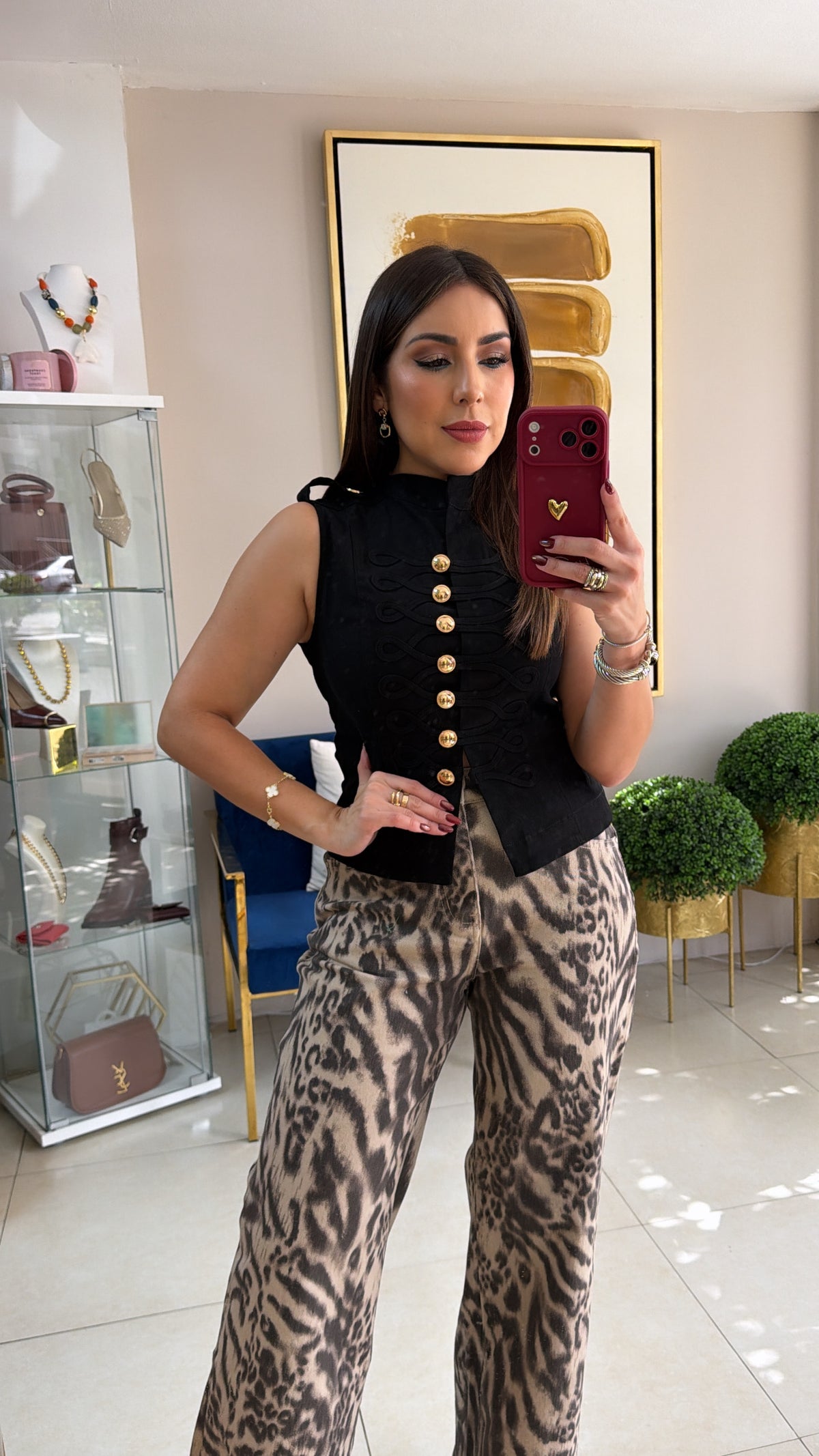 Black Napoleón Top