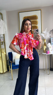 Floral Orange Top