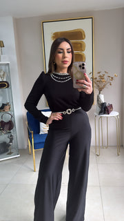 Black Long Sleeve Top