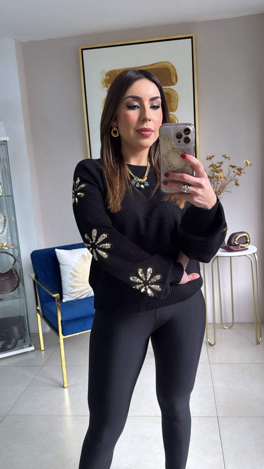 Black Long Sleeve Sweater