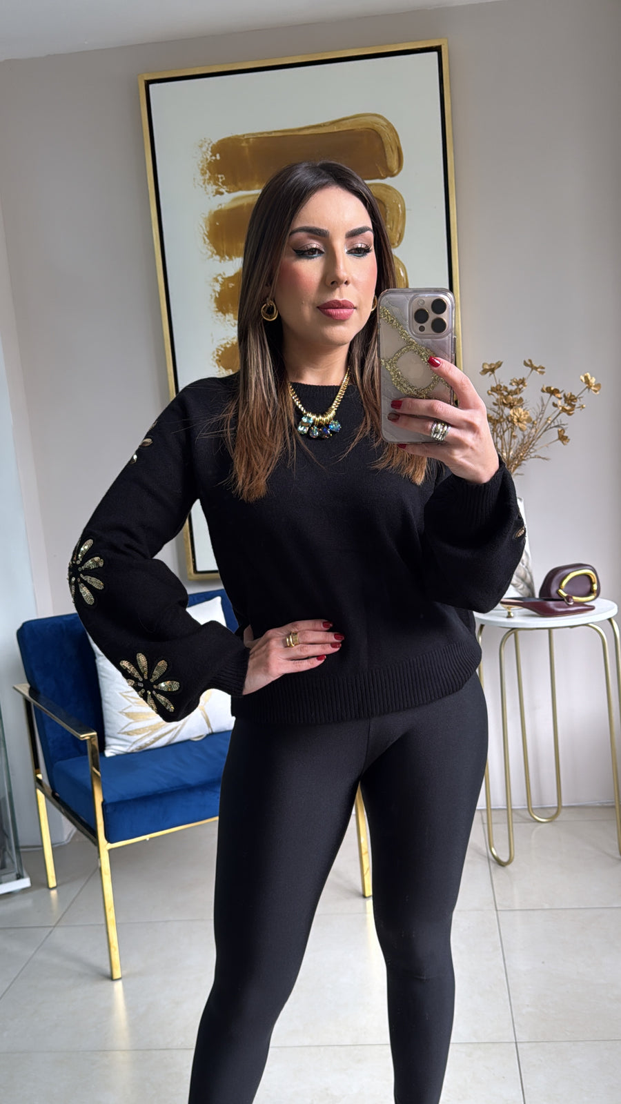 Black Long Sleeve Sweater