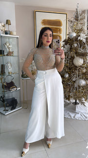 Rhinestones Bodysuit