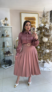 Mauve Midi Dress