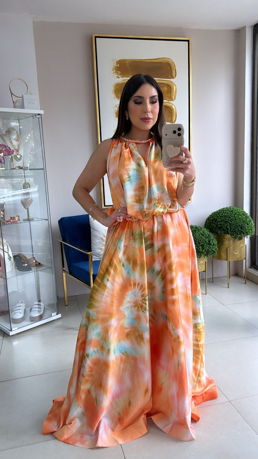 Tie Die Maxi Dress