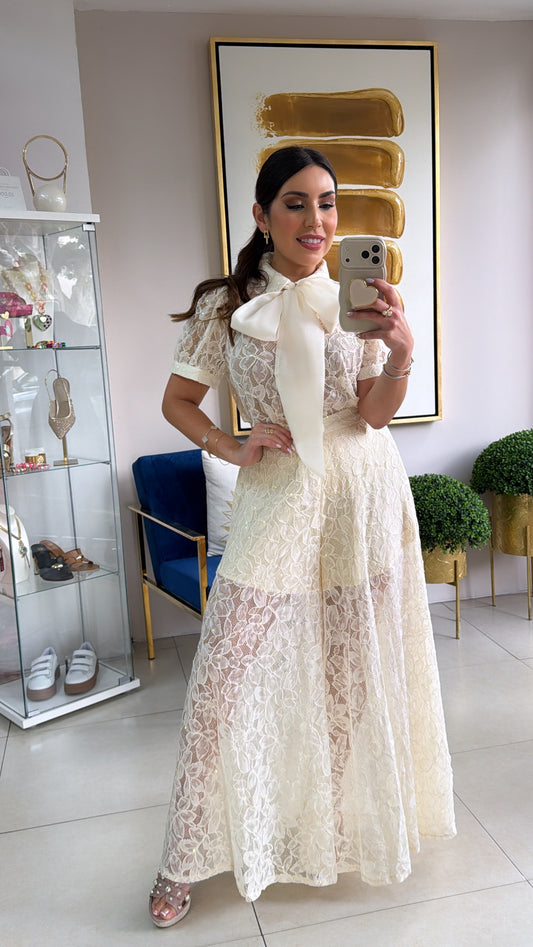 Sequins & Lace Pant Set