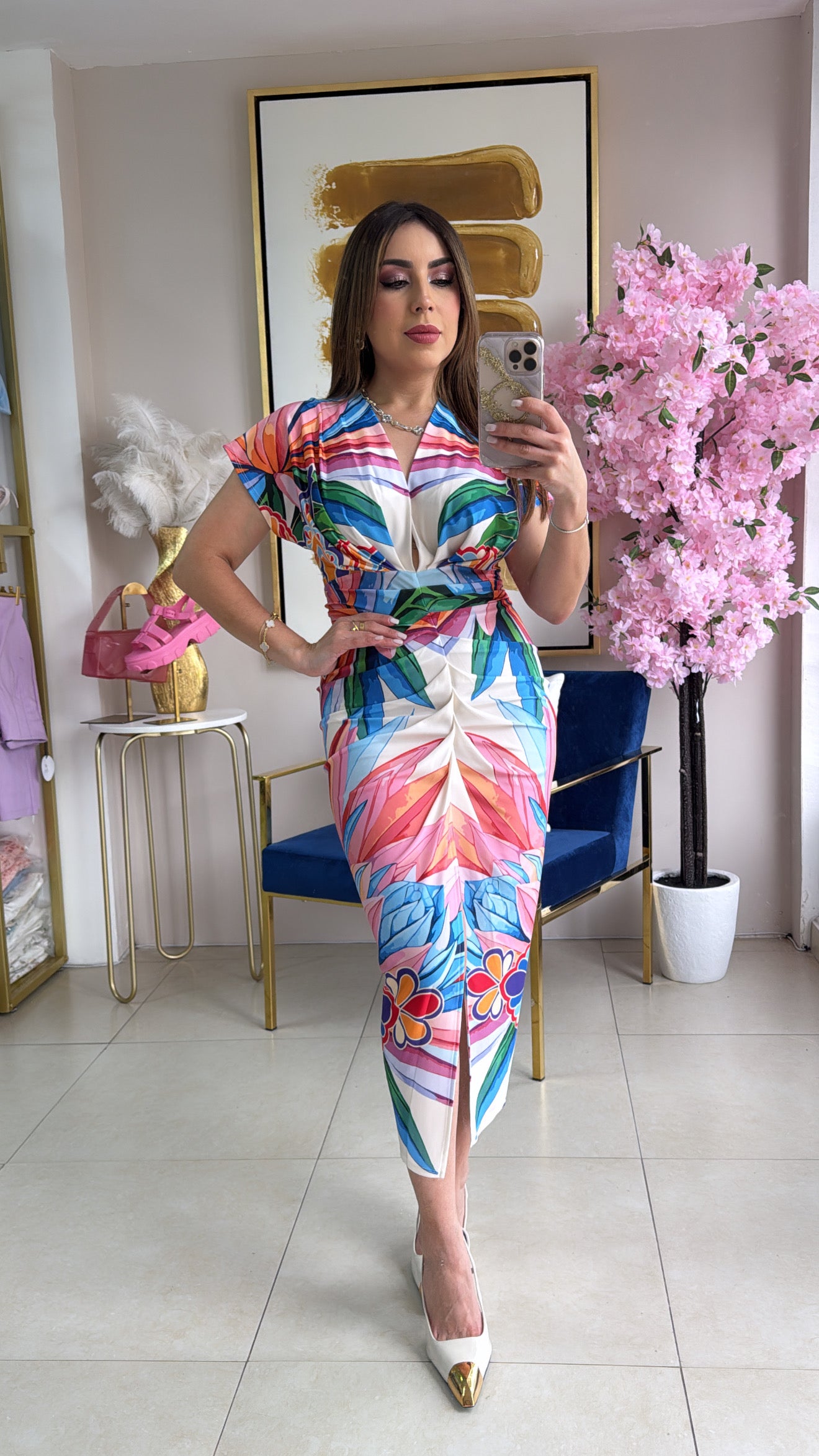 Multi Midi Dress