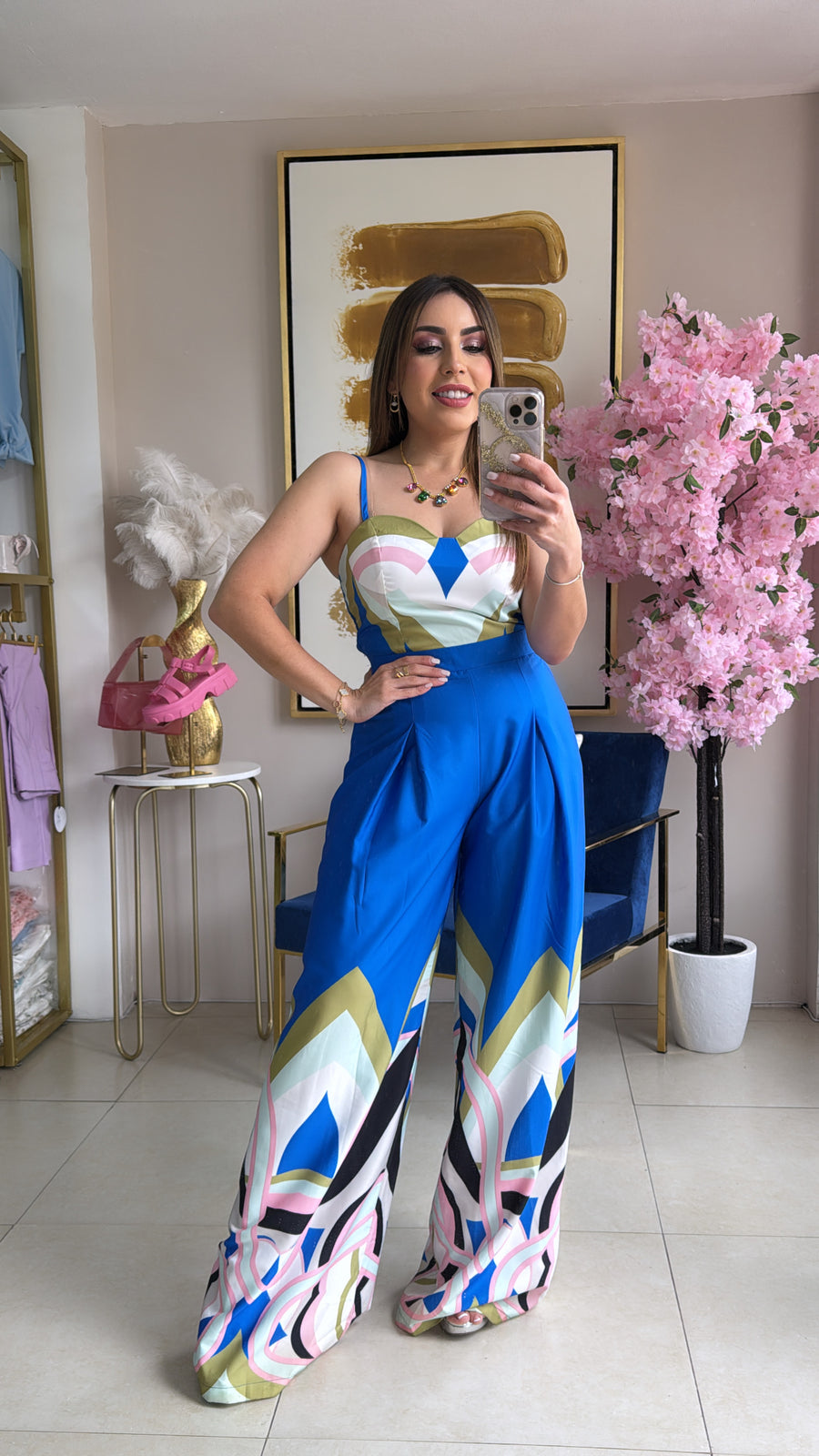 Boho Print Jumpsuit