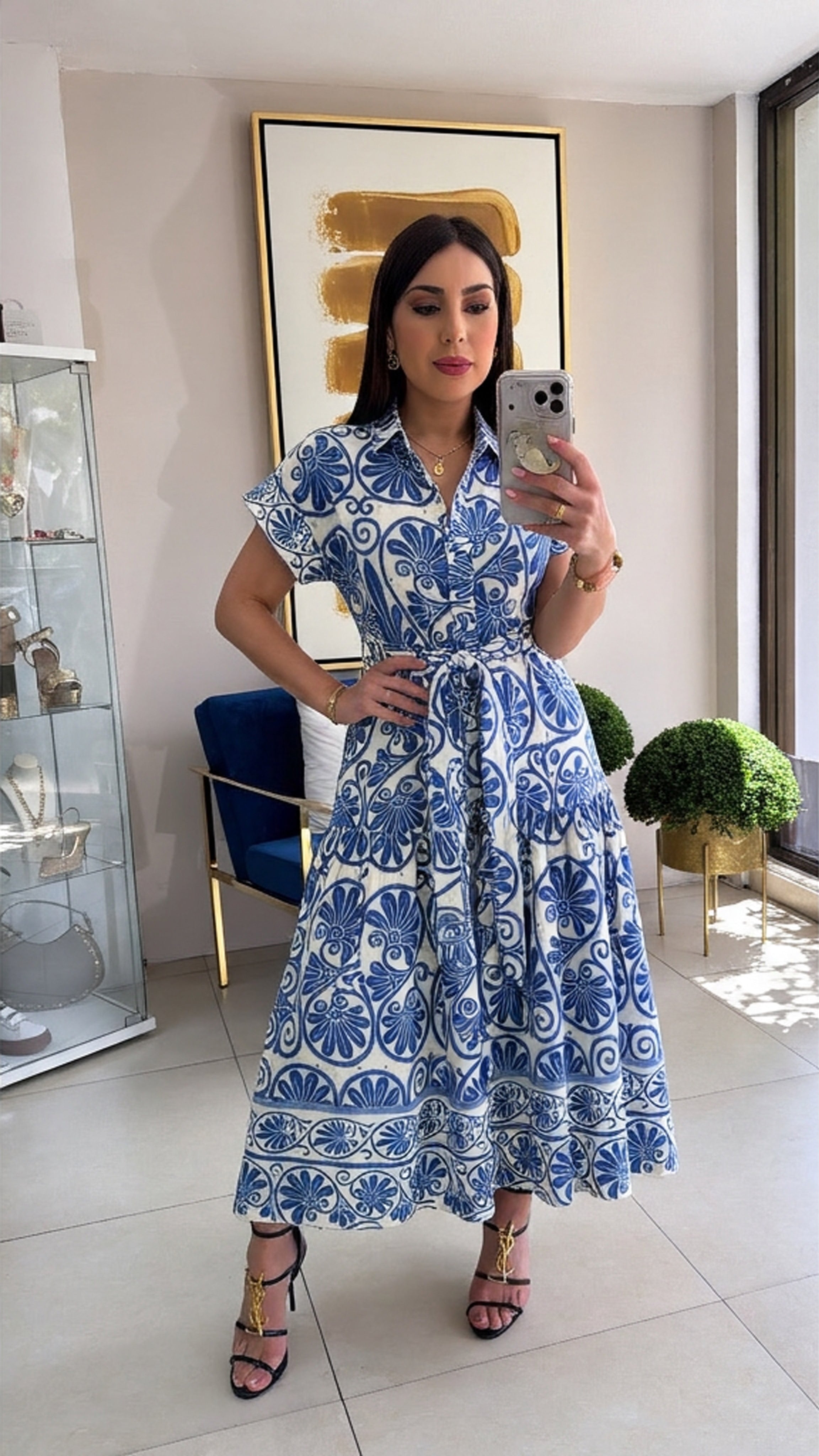 Floral Blue Dress – Fashion Live by Liz