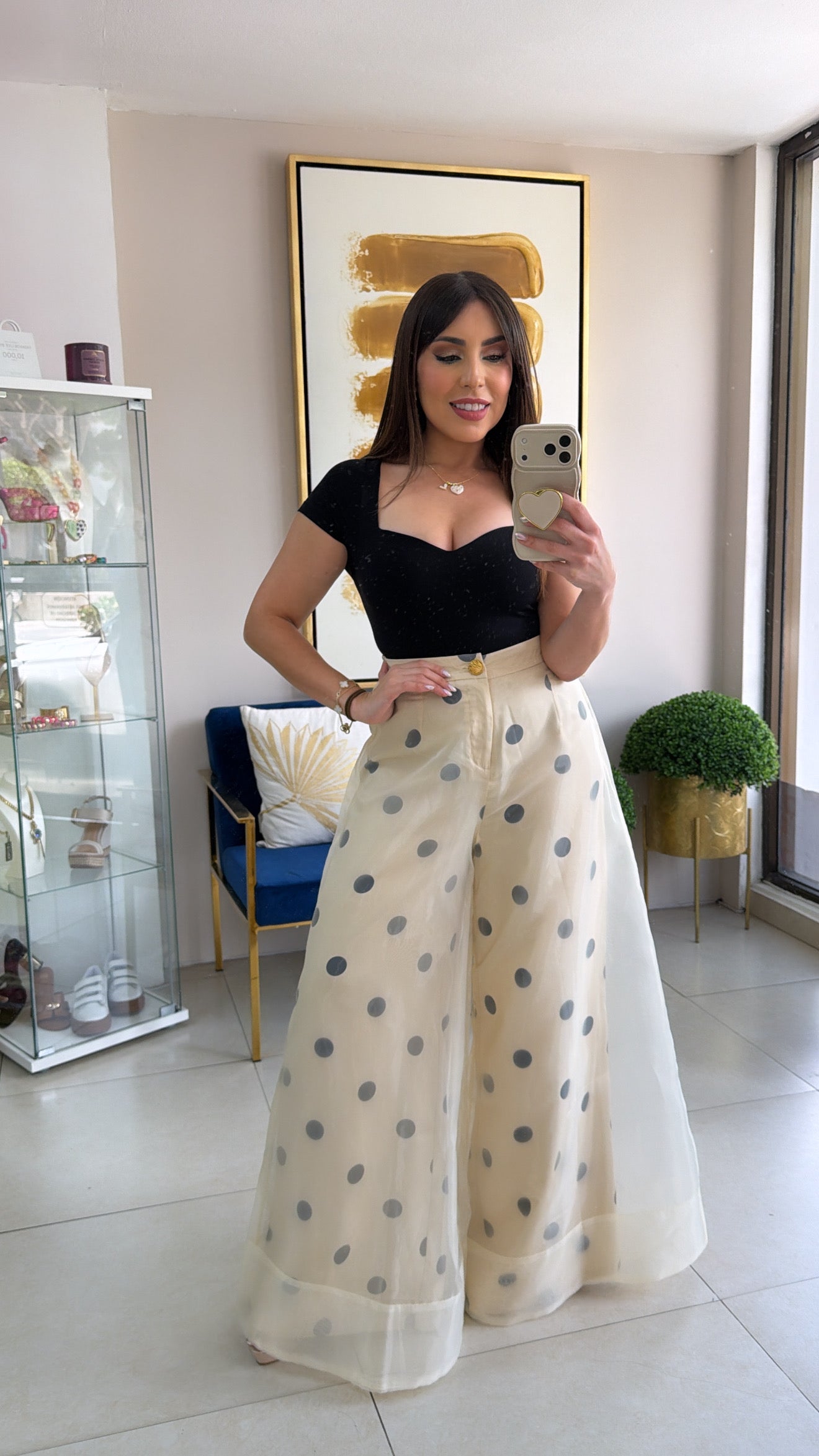 Polka Palazzo Pants