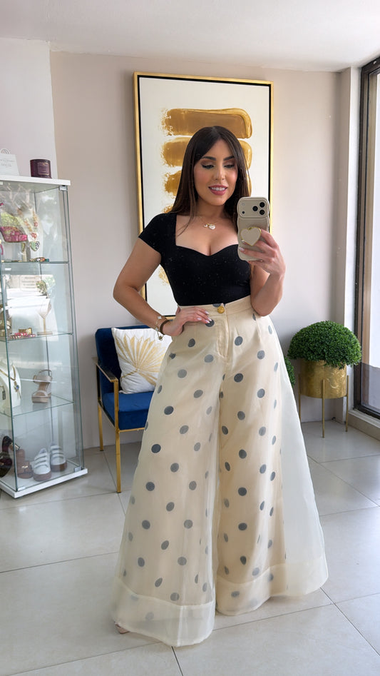 Polka Palazzo Pants