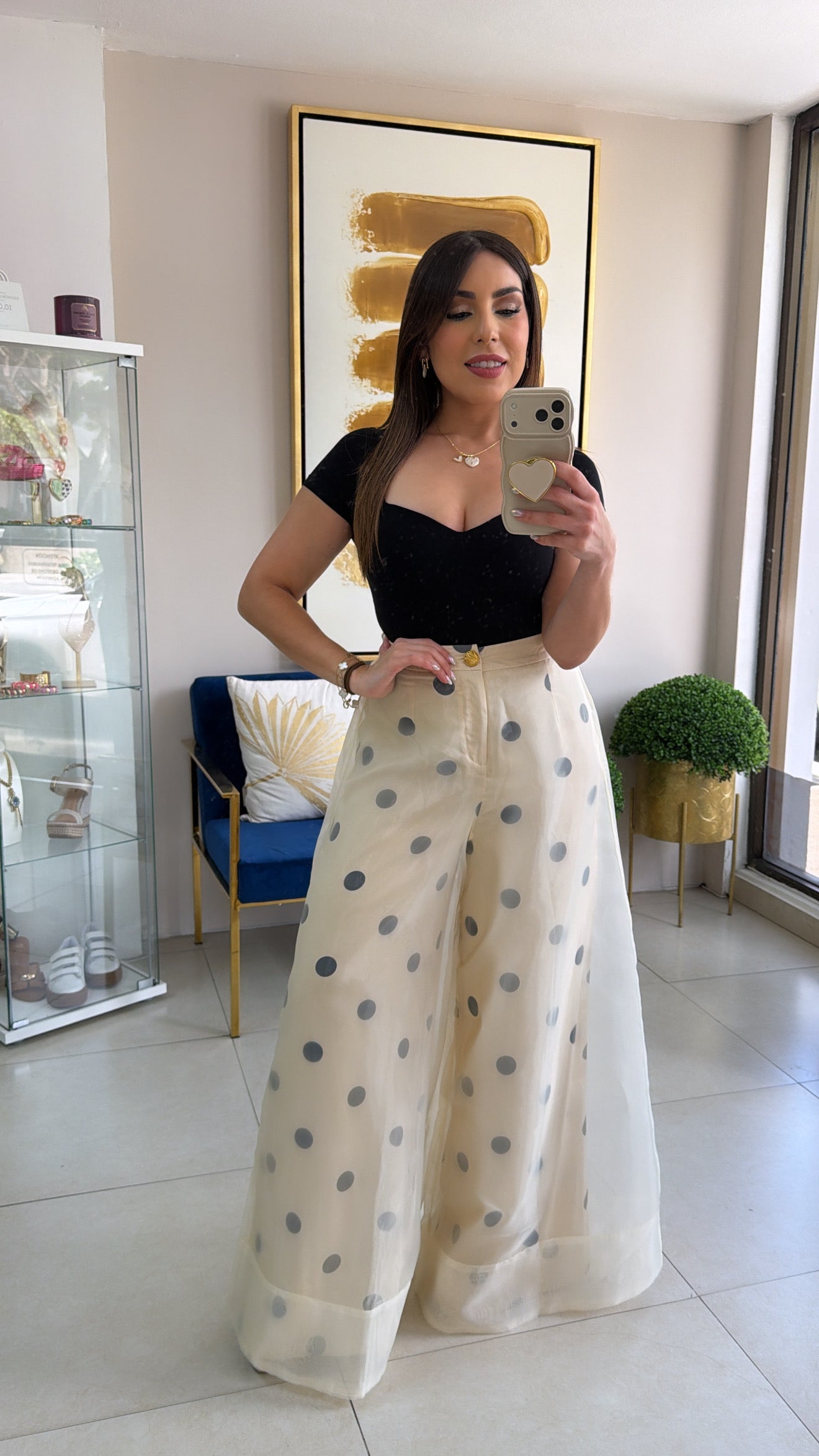 Polka Palazzo Pants