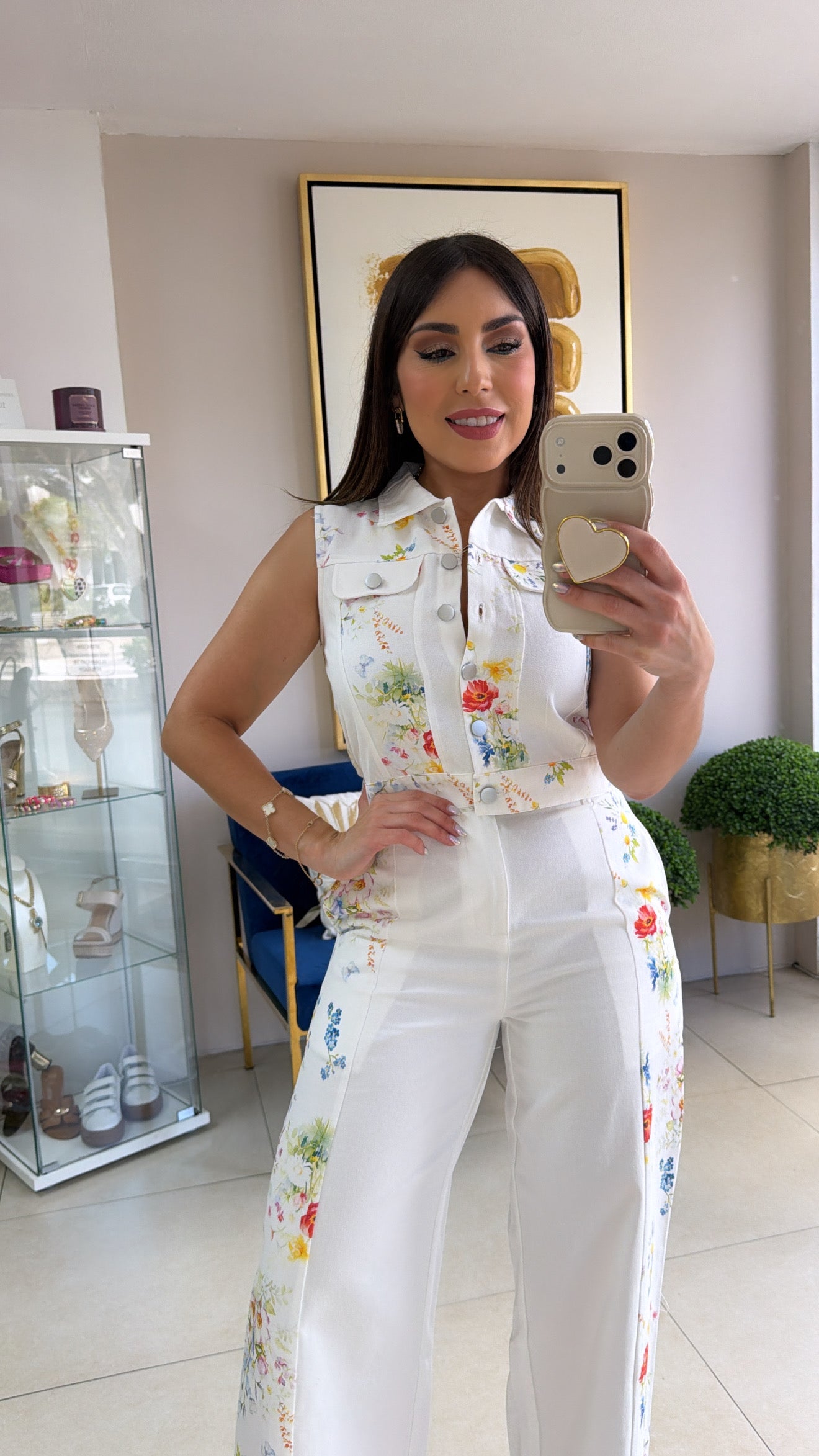 White Floral Jacket