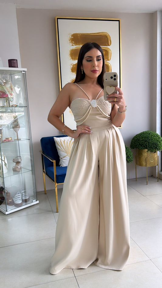 Cream Palazzo Set